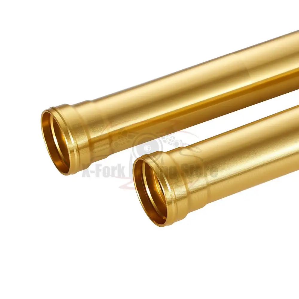 Golden Front Fork Outer Tubes Pipes For BMW HP4 2011-2014 R nineT 1200 2015 S1000R 2013-2016 S1000RR 2008-2018 12 15 16 17 490m