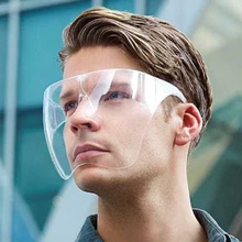 Hd protetor facial transparente anti-respingo cabeça-montado óculos para a substituição da máscara de proteção facial dos olhos