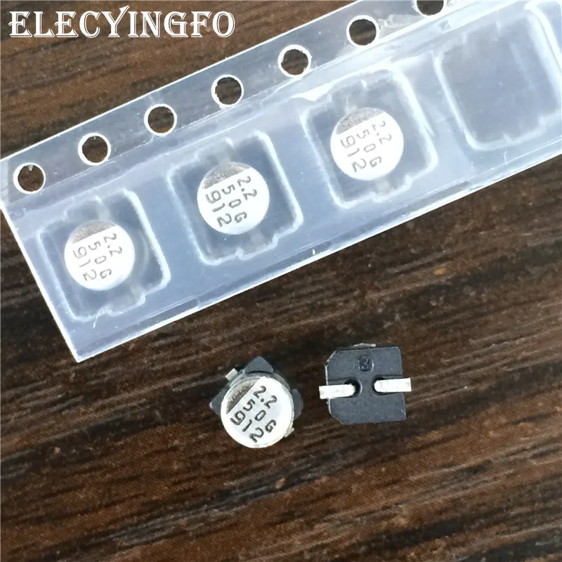 10 шт. 2 мкФ 50V2.2UF SAMWHA Очки виртуальной реальности VR серии 4x5 мм 50V2.2uF SMD Алюминий