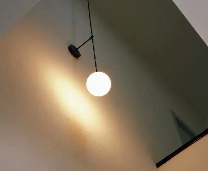 

2019 new Denmark minimalist geometric line wall lamp Nordic simple modern staircase aisle bedroom bedside wall lamp
