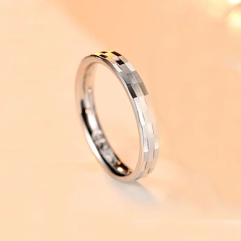 Women Ring-1PC OLOEY, 1 шт., Настоящее 925 пробы, серебряные кольца для женщин и мужчин, Корея, Япония, Простые Кольца для пар, красивые вечерние ювелирные изделия, подарок для влюбленных, YMR942 - Цвет камня: Women Ring-1PC