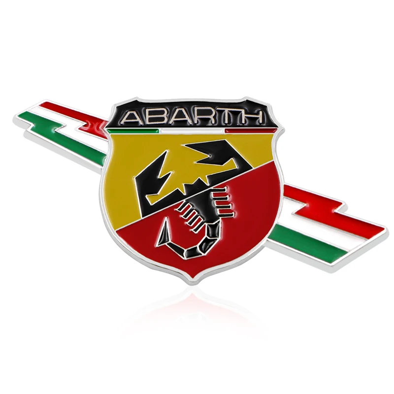Металлический Алюминий стикер с изображением Италии Скорпион клей Abarth Знак