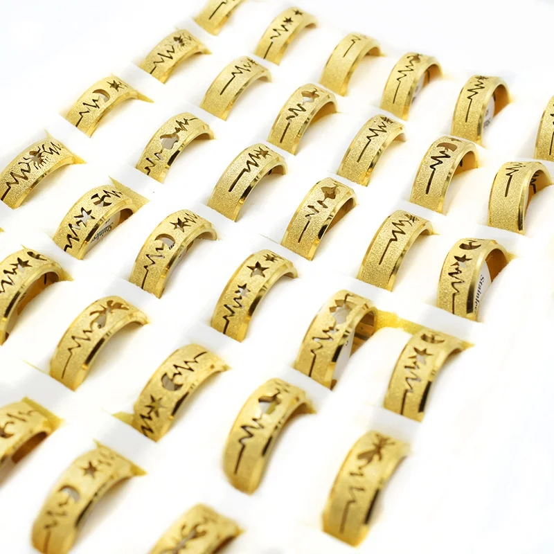 Finger Ring Stainless Steel Ring 20 Pieces/lot Vintage Retro Style Stainless Steel Rings For Men and Women Fashion Round Bulk Punk Rings