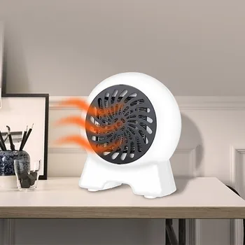 

Portable 500W Heater Electric Warmer Air Warm &Cool Fan Heating Winter Heater Multi-Function for Indoor Heating Camping Place