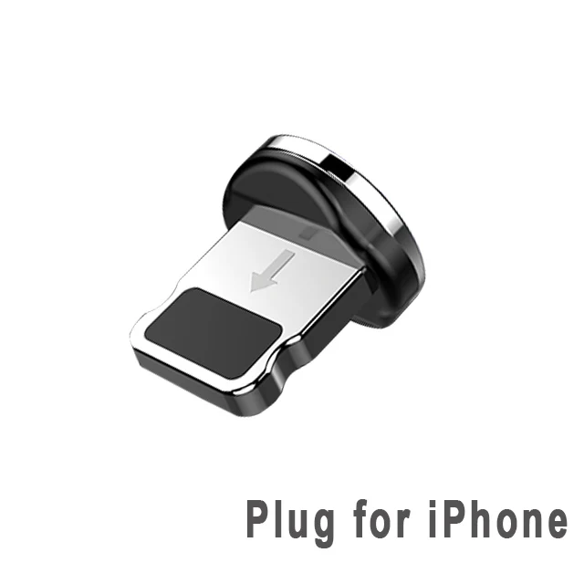 Plug for iphone Вы первый зарядный Магнитный Micro USB кабель для мобильного телефона зарядное устройство провод usb type C кабель 1 м 2 м для iPhone Android IOS Xiaomi - Цвет: Plug for iphone