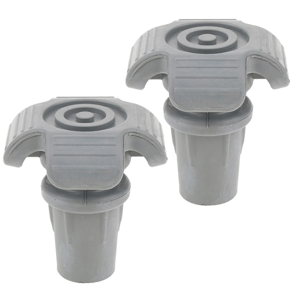 2pcs 7/8 22mm Anti Slip Rubber Tip Ends For Cane Walking Stick Crutches