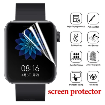 

5PCS For Xiaomi Smart Mi Watch Full Cover Screen Protector Hydrogel Film For Xiaomi Wristwatch Soft Protective Film Not Glass