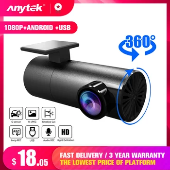 

Hidden Dash Cam Car DVR Camera Support Android USB Navigation WIFI Wireless APP Connect 1080P WDR 360° Rotate Loop Record ADAS