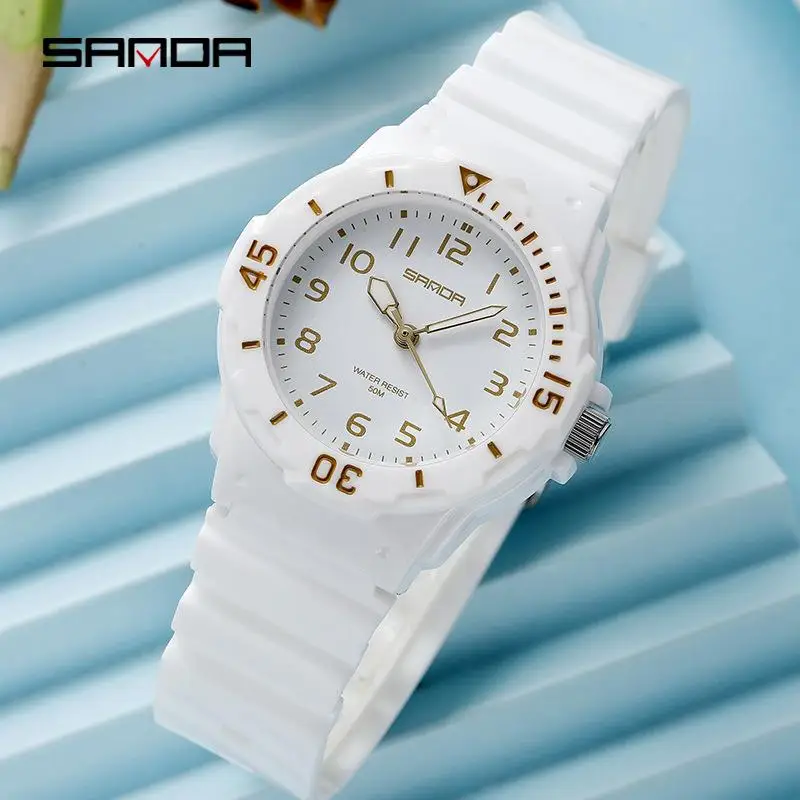 Новые женские спортивные часы Sanda Модные Простые Женские повседневные