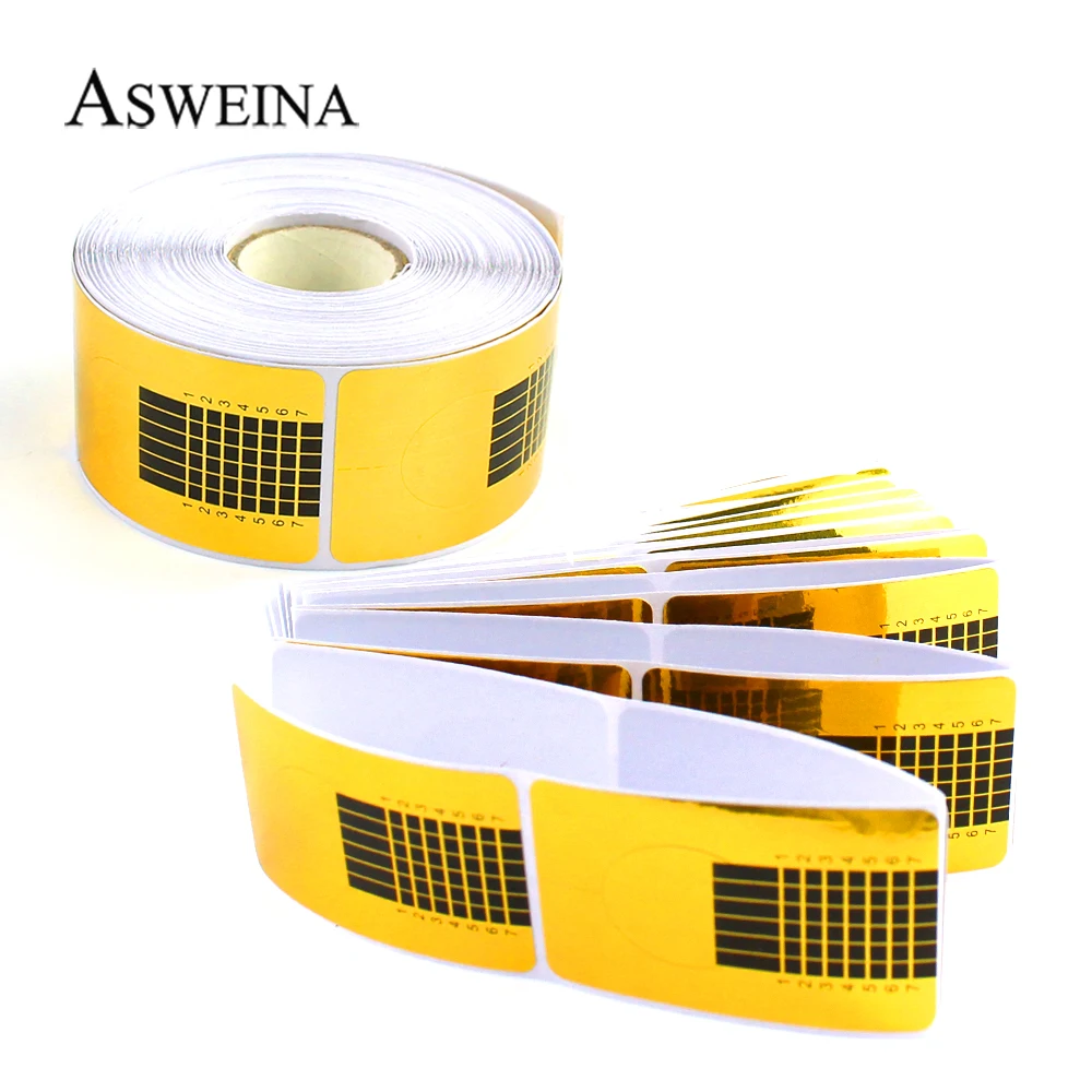 

20pcs/50pcs/100pcs Nail Form Tips French Gold Nail Extension Art Tools For Manicure Gel Extension Sticker Acrylic Manicure Tips