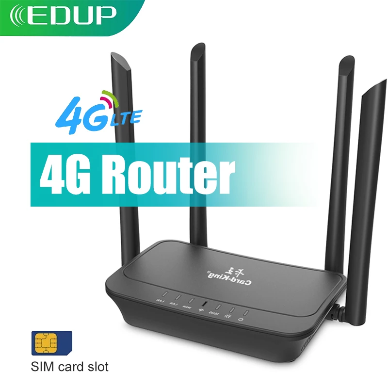 Wi-Fi-роутер EDUP 300 Мбит/с 4G LTE слот для SIM-карты | Компьютеры и офис