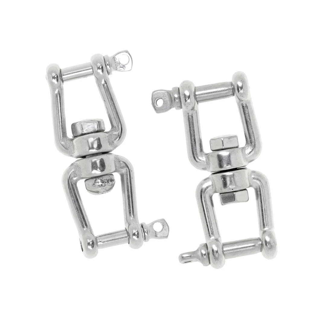 M5 M6 Polished 304 Stainless Steel Boat Anchor Connector Swivel Jaw - Jaw