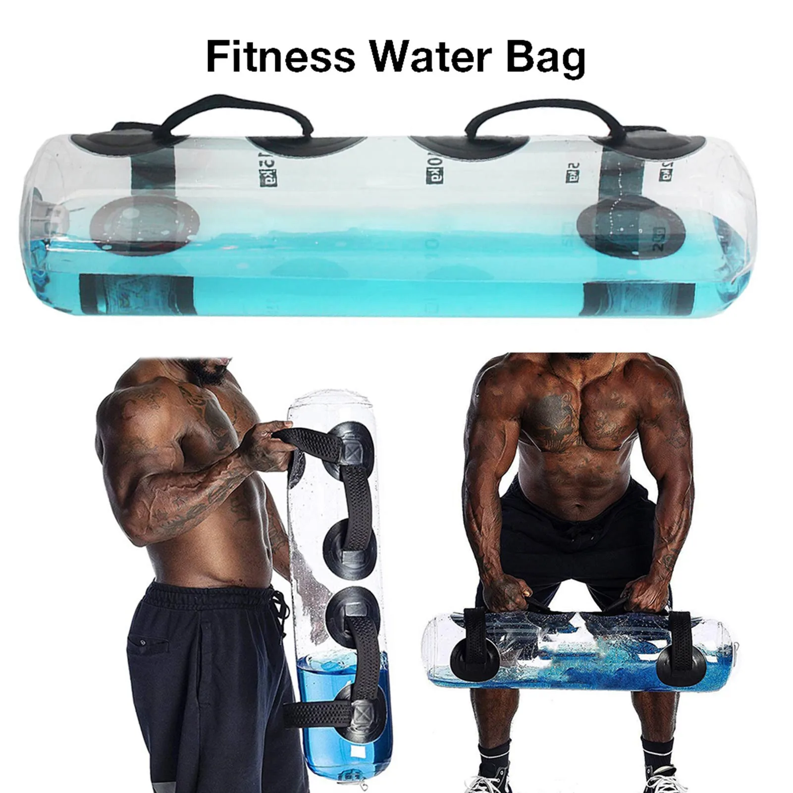 

15KG Fitness Aqua Water Bag Yoga Exercise Sandbag Gym Fitness Workout Bodybuilding Muscle Training Home Weightlifting Sandbag