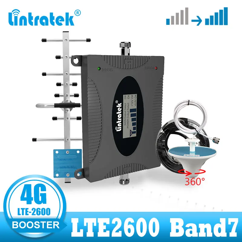 lintratek 4G LTE 2600MHz cellular amplifier Band 7