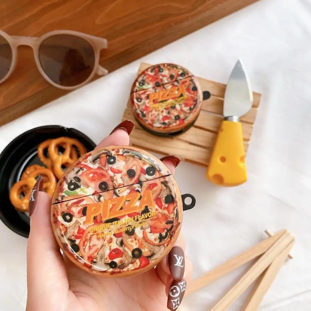 

Suitable for Huawei Freebuds 3 charging box luxury brand freshly baked pizza silicone case Bluetooth wireless headset case