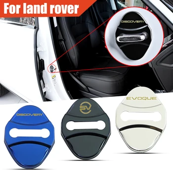 

4pcs stainless steel Car Door Lock For LAND ROVER discovery 5 RANGE ROVER VOGUE VELAR SPORT EVOQUE AUTO BIOGRANPHY Car stickers