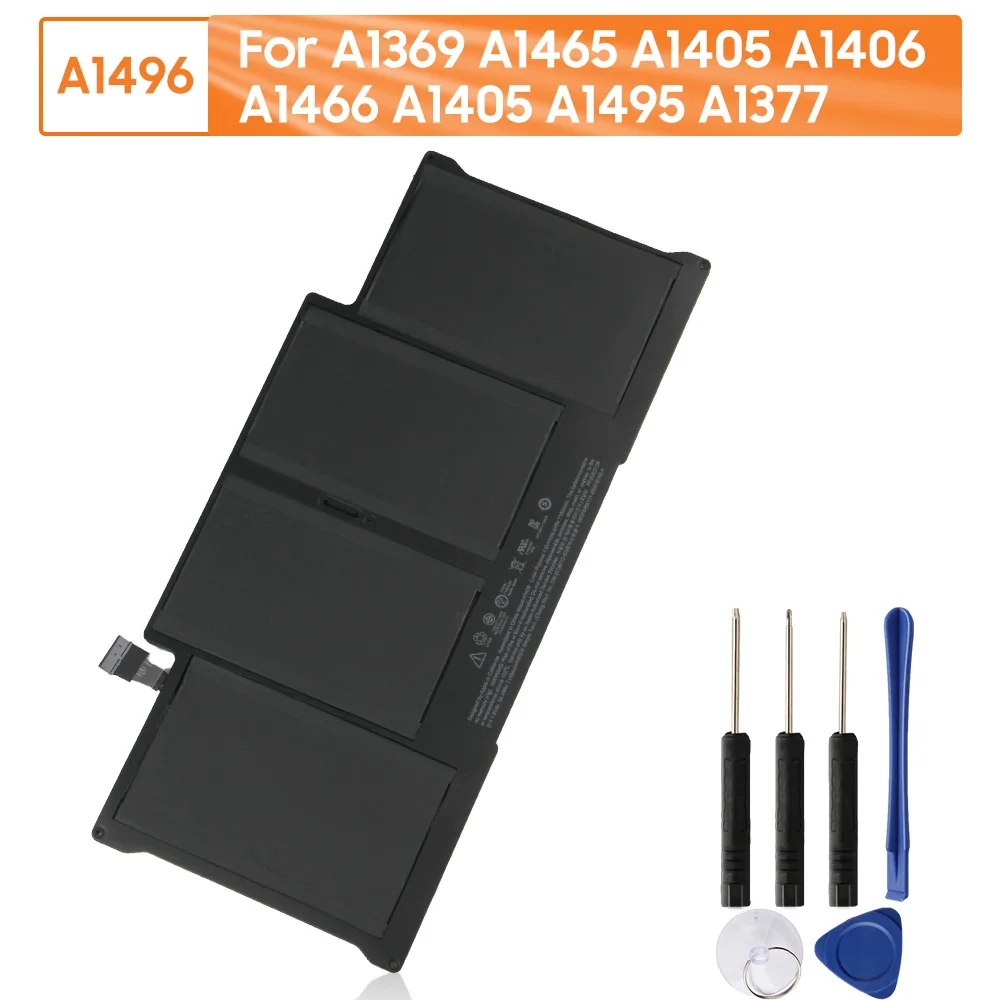

New Replacement Battery A1496 For Mac MacBook Air A1369 A1465 A1405 A1406 A1466 A1405 A1495 A1377 Genuine Replacement Battery