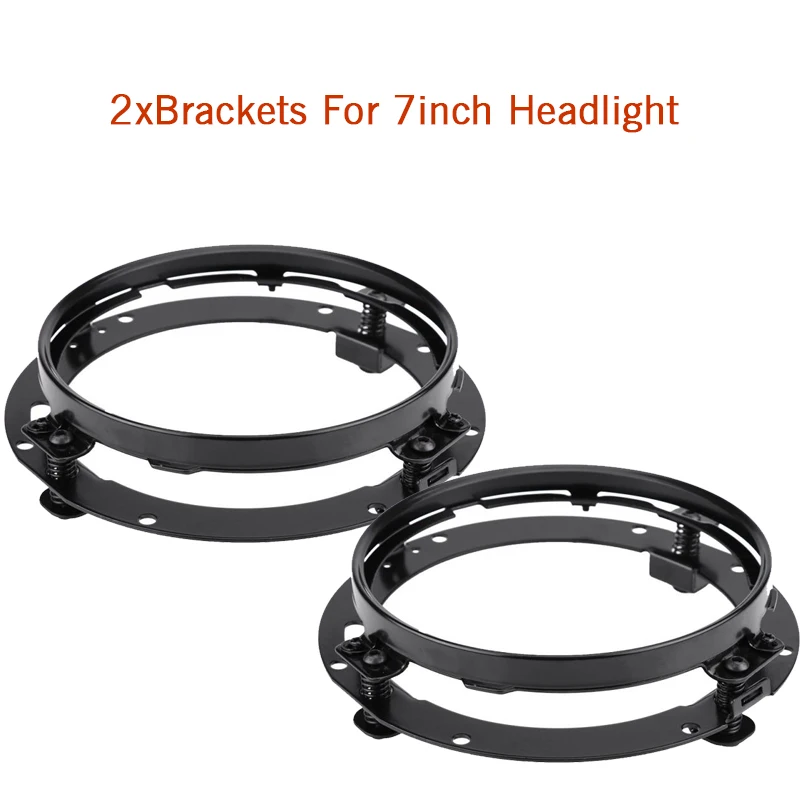 brackets " DRL светодиодный H4 к H13 УАЗ фары Дневные ходовые огни фары Halo Кольцо Ангел глаз указатель поворота для Lada 4x4 urban Niva - Цвет: brackets