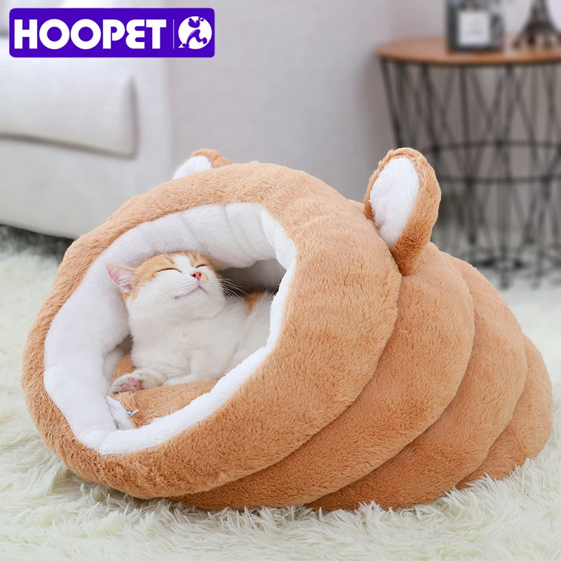 HOOPET Cat Bed Pet House for Cats Products for Pets Soft Cat Dog Bed For Small Dogs Winter Warm Sle