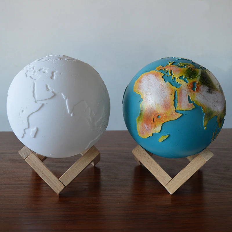 3D увлажнитель воздуха Earth Moon 880 мл USB красочная лампа светильник щение для дома и