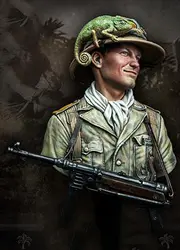 Масштабные модели 1/10 Пособия по немецкому языку человек с Хамелеон солдат бюст рисунок исторические Второй мировой войны Смола Модель