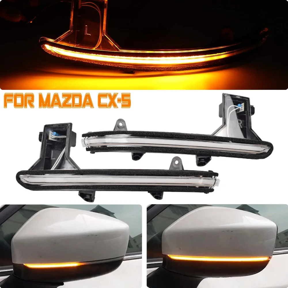 

Side Wing Rear Mirror Indicator Light For Mazda CX-5 CX5 KF CX-8 CX8 2018-2019 CX-9 CX9 TC LED Blinker Dynamic Turn Signal Light