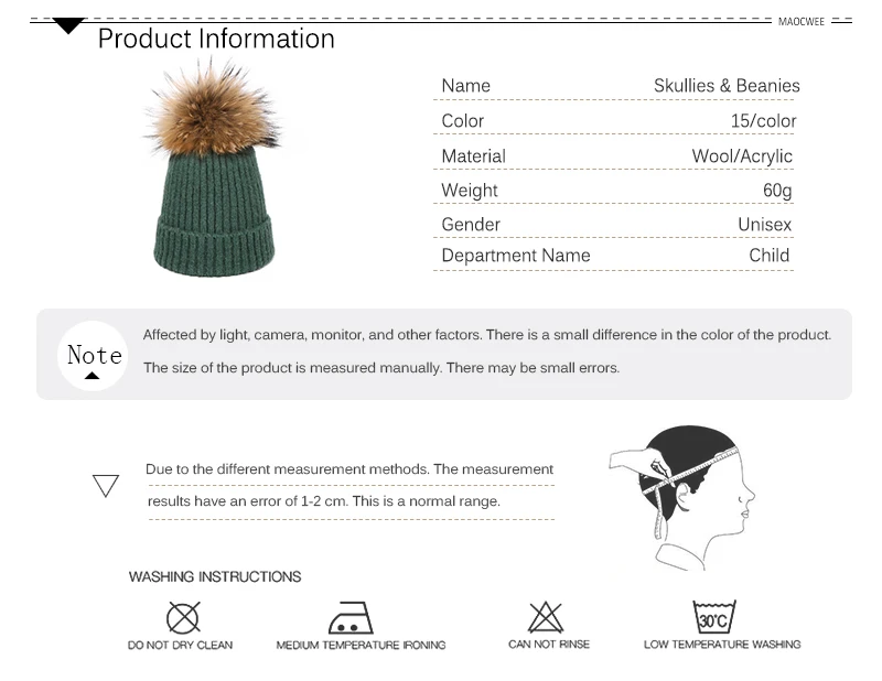 Зимняя шапка с помпоном для детей 1-7 лет, вязаная шапочка, зимняя детская шапка для детей, шапки с помпонами из натурального меха для девочек и мальчиков