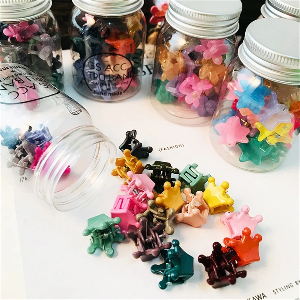 韓国ヘアピン女性キャンディーカラーの花キャッチクリップミニネット赤髪カード前髪クリップヘアアクセサリー ヘアクリップ ピン Aliexpress