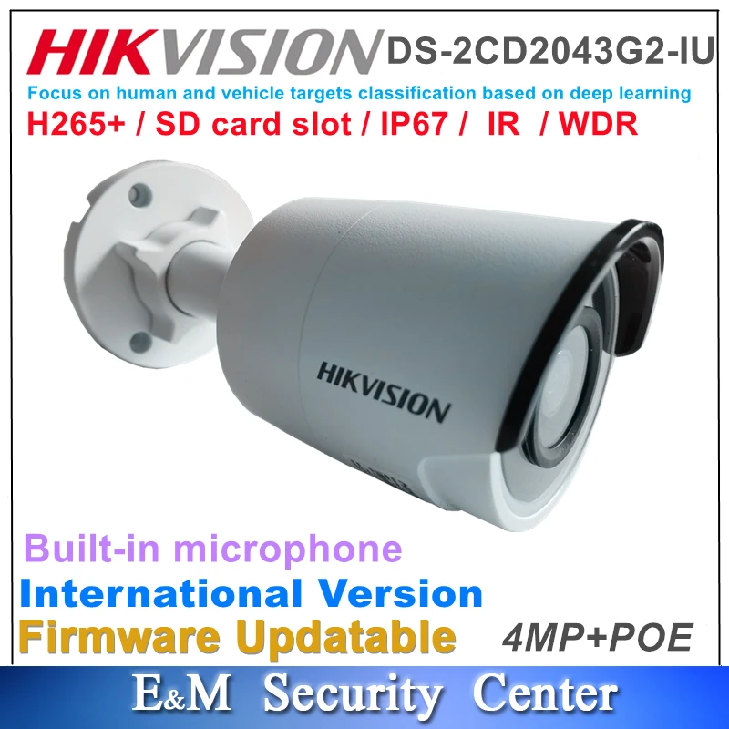 Bullet Network Camera Hikvision Poe Camera Hikvision Ip Camera New