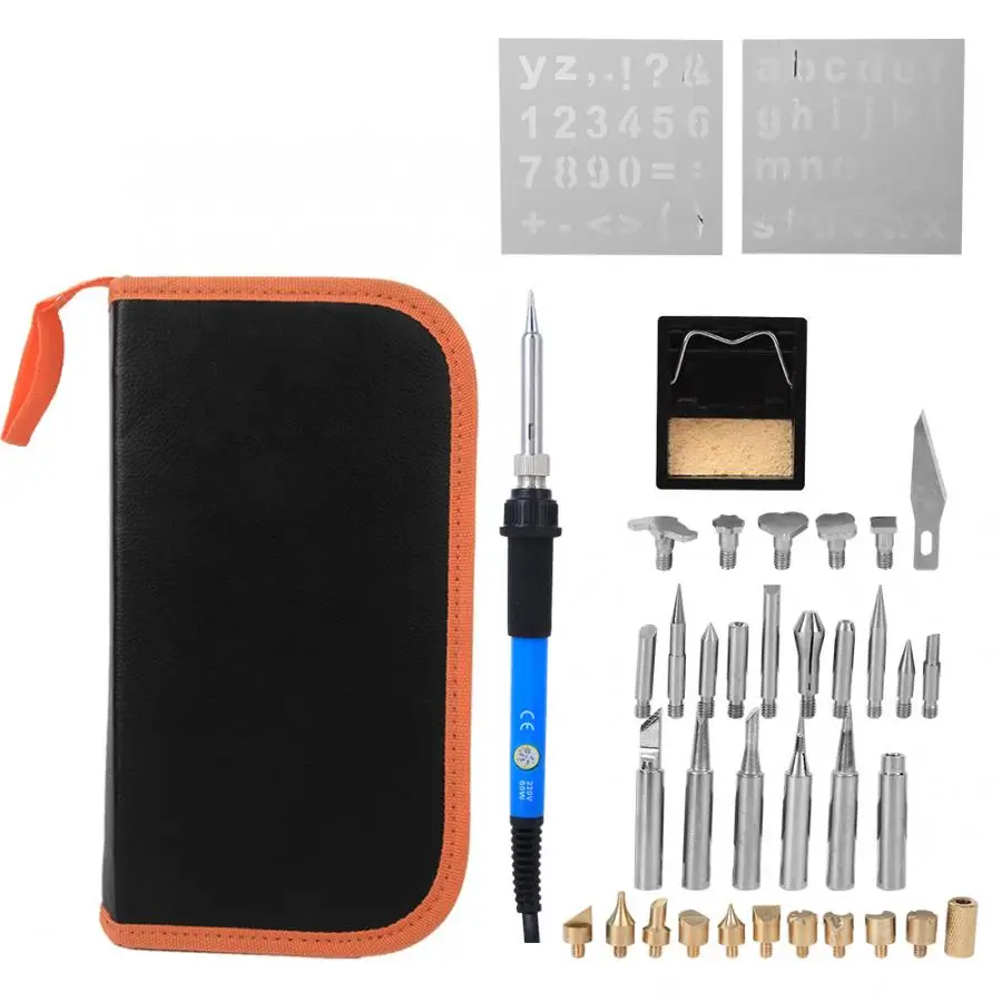 

39Pcs AC 220V 60W Electric Soldering Iron Set Manual Adjustable Temperature Electric Welding Solder