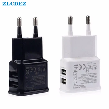 

Universal EU US Plug 5V 2A Dual Double USB Adapter Usb Wall AC Travel Charger Fast Charging for Samsung HTC IPhone Mobile Phone