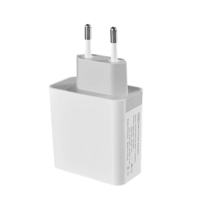  42W Type-C Power Delivery PD Wall Charger with 5V 2.4A USB Charger for MacBook iPad Pro Samsung Not