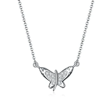 

S925 Sterling Silver Necklace Pendant Classic Delicate Wild Temperament Female Bird Inlaid Zircon Item Pendant
