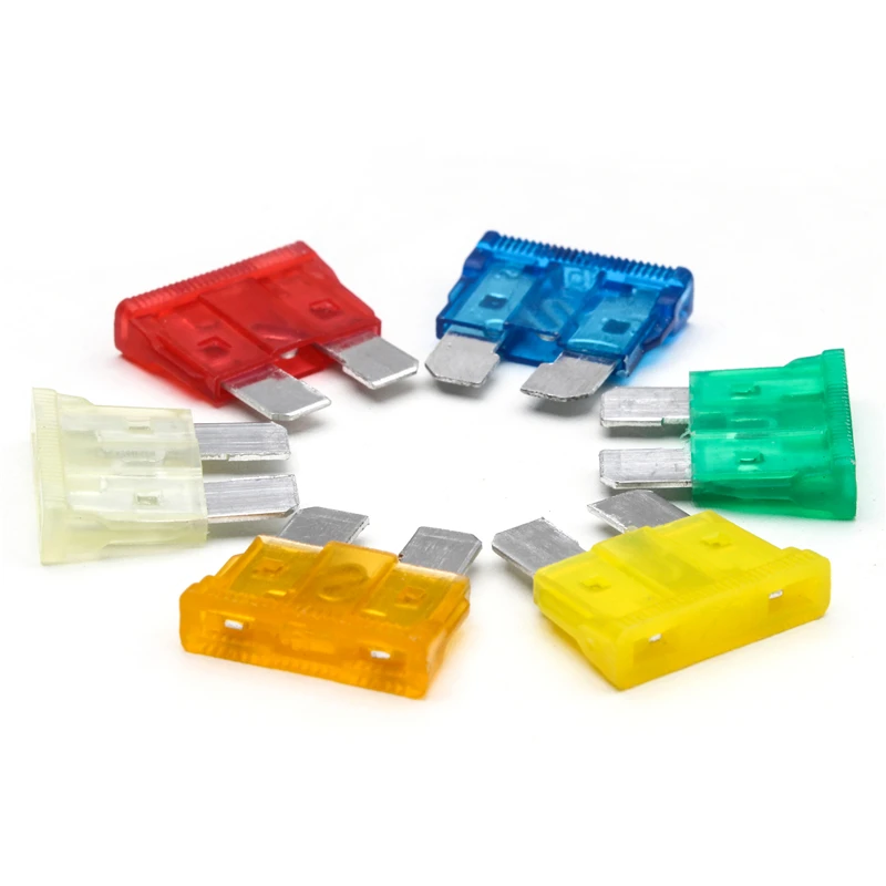 7pcs 5/10/15/20/25/30A Medium Size Blade Car Fuse Assortment Set for