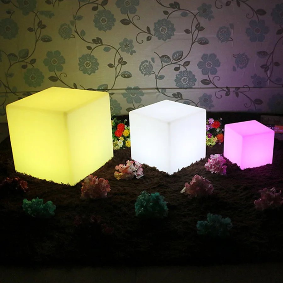 Conduziu a Luz Iluminada da Barra da Mobília a Cadeira Fresca do Cubo Conduziu a Lâmpada de Mesa Exterior do Tamborete de Ktv Cofe da Luz da Noite com Controle Remoto 10 - 30 40cm 25 Cadeira de bar com iluminação led, 10