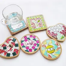 Разноцветные стеклянные каменные мозаичные плитки для детей, головоломки, художественное ремесло, сделай сам, креативные материалы, мозаичная мозаика, Рождественский подарок