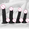 SJRNS Black Dildo Female Sex Toy Masturbation Realistic Big Cock With Sucker Soft Cock Rubbing Orgasm Adult Silicone Dildo 1
