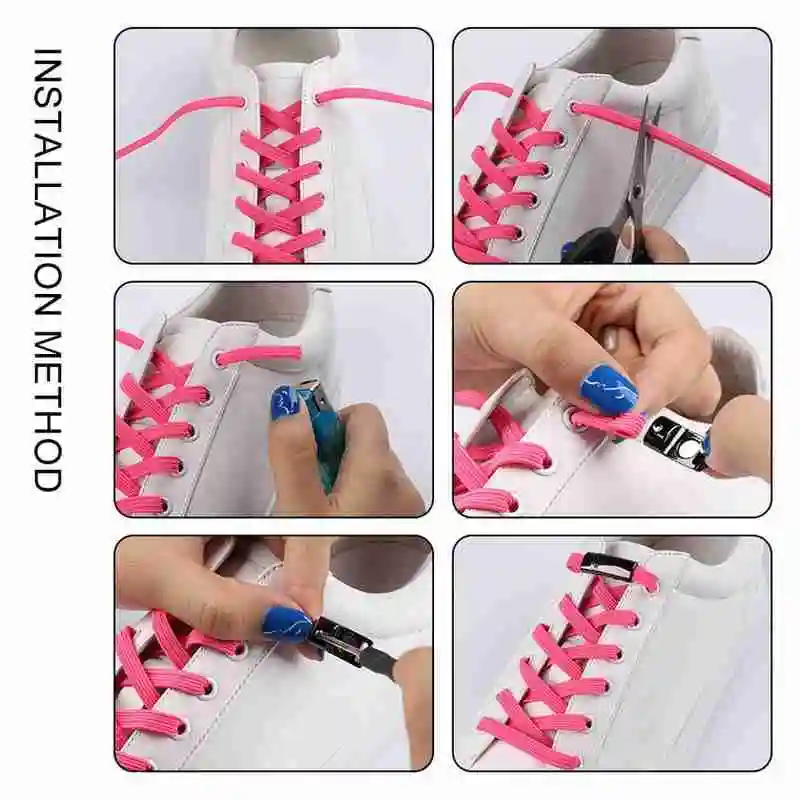 1 пара модные магнитные шнурки для обуви унисекс плоские кроссовки быстро не