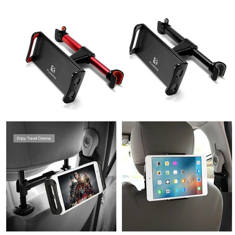 360 Degree Rotation Car Mount Headrest Bracket Stand Mobile Phone