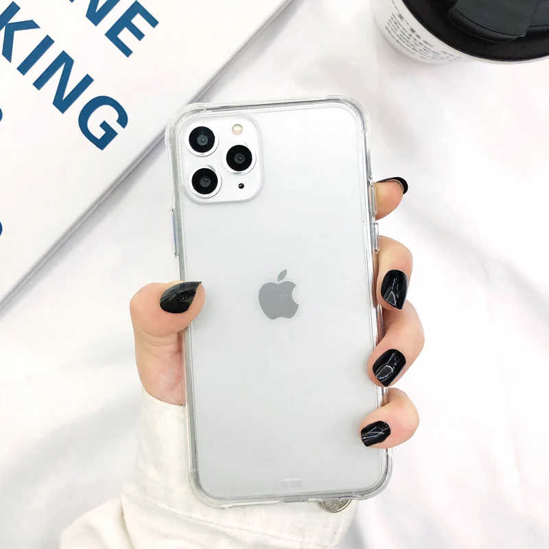 N1986N чехол для телефона для iPhone 11 Pro X XR XS Max 6 6s 7 8 Plus модные яркие цвета прозрачный матовый жесткий акриловый чехол для iPhone X Fundas - Цвет: transparent