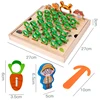 Children Pulling Carrot Language Learning Toys Montessori Game Wooden Box Farm Harvest Radishes Alphabet Early Educational Toys 6