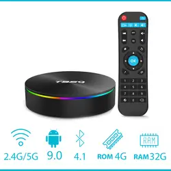 T95Q 4 GB 64 GB Android 8,1 LPDDR4 Amlogic S905X2 tv box 4 ядра 2,4G и 5 ГГц Wi-Fi BT4.1 1000 м H.265 4 K pk x96max Smart tv box