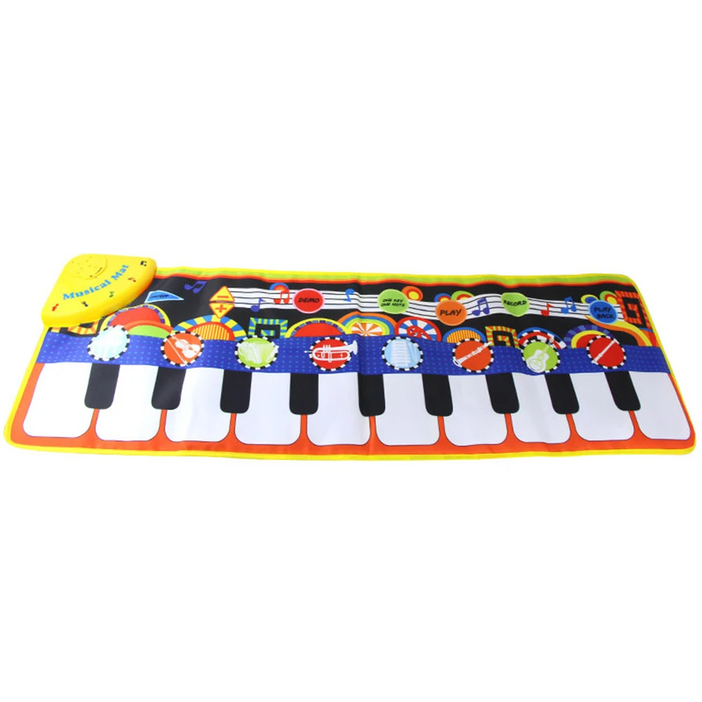 Премиум тканевый многоцветный 24 клавиши мягкий электрический музыкальный коврик для Пианино Коврик для улучшения слуха ребенка Дети Раннее Образование игрушки