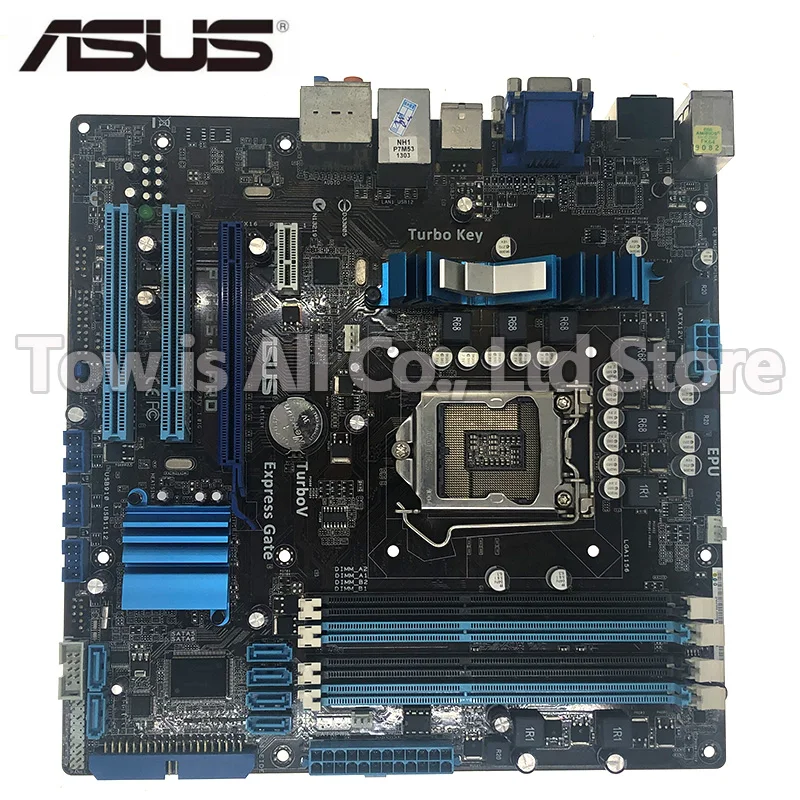 Оригинальная материнская плата ASUS 1156 PRO LGA DDR3 для i3 i5 i7 cpu 16 Гб USB2.0 H55 б/у настольных