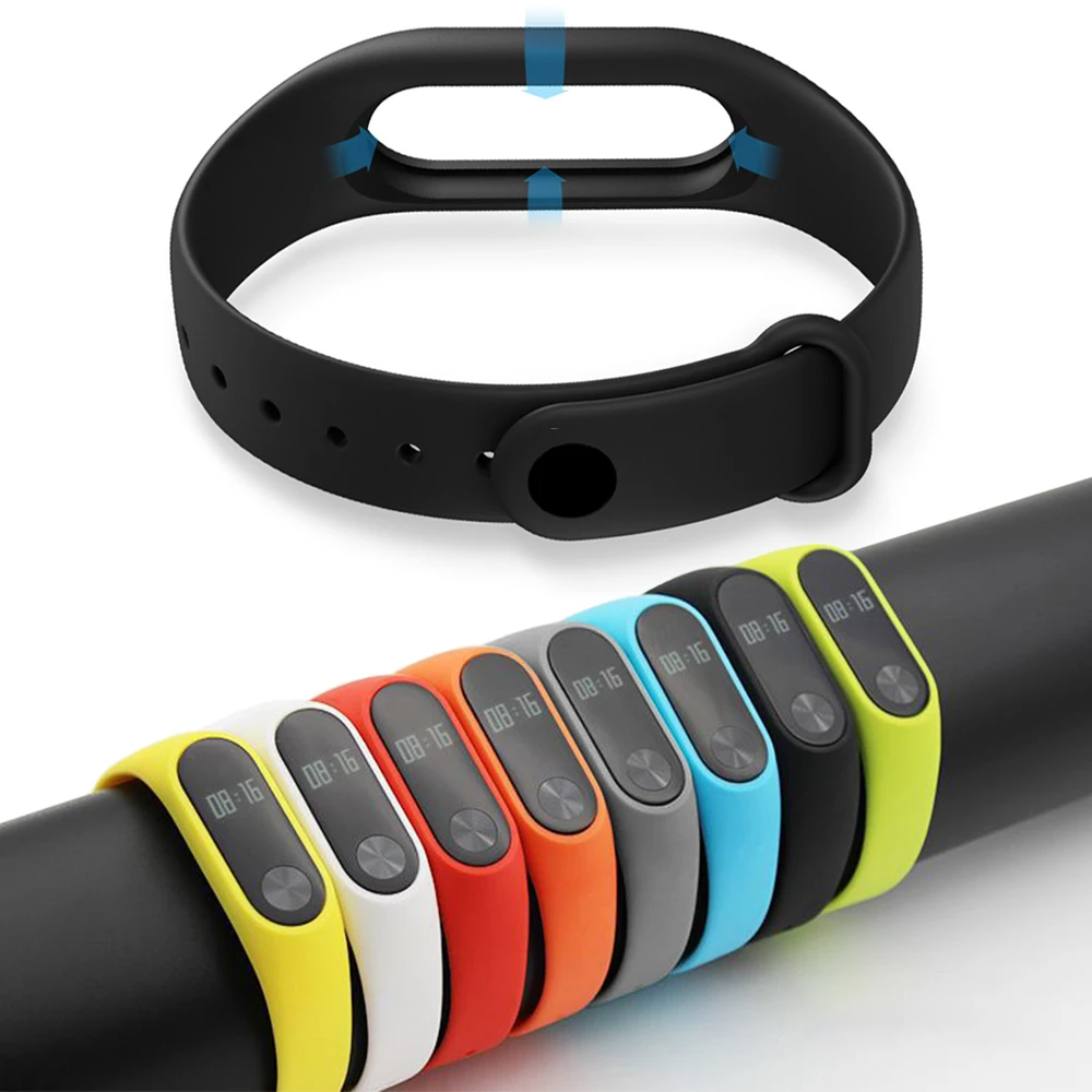 Ремешок для смарт-браслета Mi band 2 сменный силиконовый браслет Band аксессуары Xiaomi