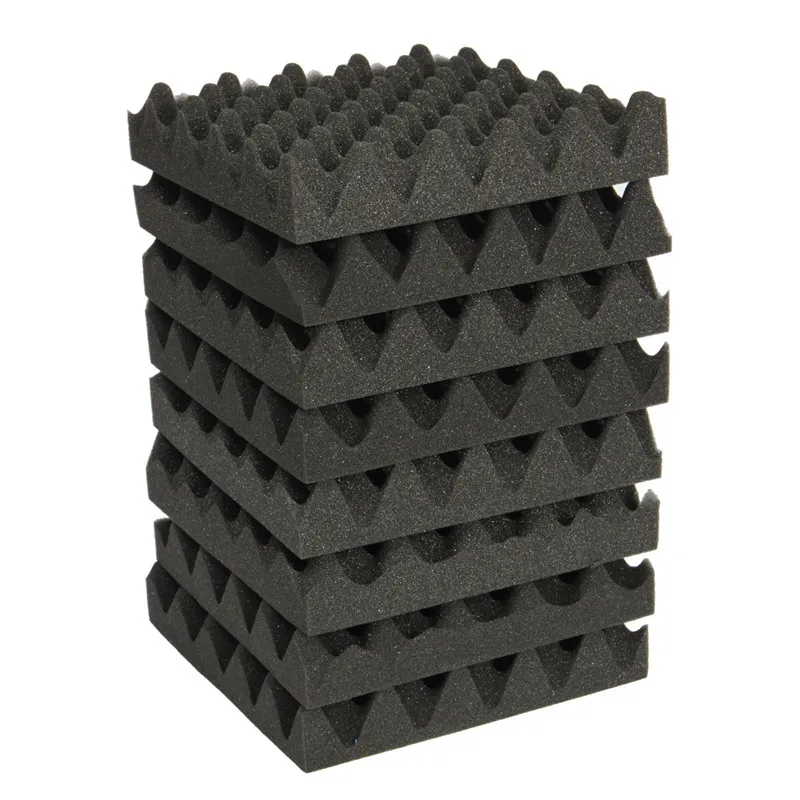 

25X25X5CM Soundproofing Foam Acoustic Foam Sound Treatment Studio Room Absorption Wedge Tiles Polyurethane Noise Insulation