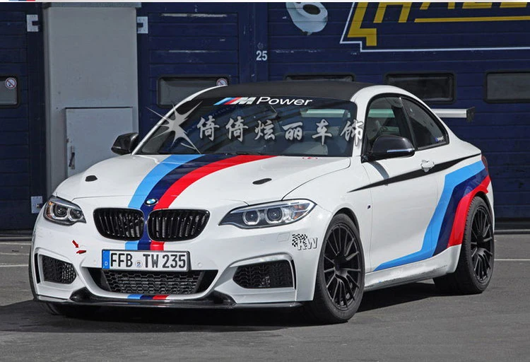  Car Accessories Decorative Stickers Vinyl Sport Stickers Decals Racing Stripes Ralliart sticker For