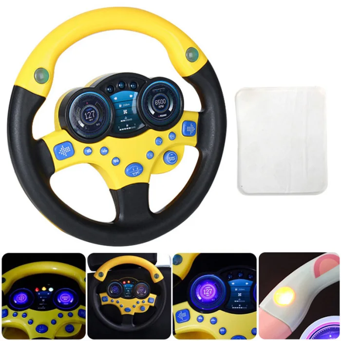 Volante com Música Presente de Aniversário Crianças Simulação Leve Brinquedos Educativos M09 2 Brinquedos e hobbies
