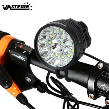 

20000Lumen 13x XML T6 LED Cycling Head Torch 3Modes Waterproof Headlight Bike Light Bicycle Lamp Rechargeable +Battery Pack