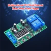Yf-7 Multifunctional Dual Channel Delay Relay Module Board Pulse Trigger Cycle Timer 0.01s-999m Delay Time Adjustable 7-30v Dc 5